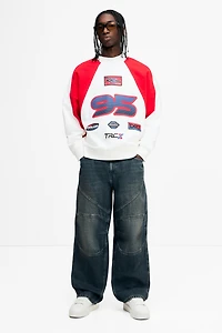 Oversized Printed Sweatshirt