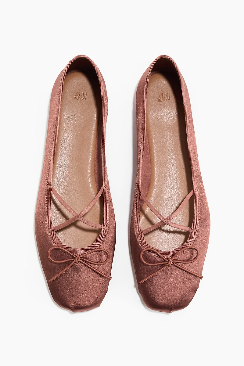 Satin Ballet Flats
