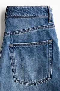 Denim Bermuda Shorts with Belt