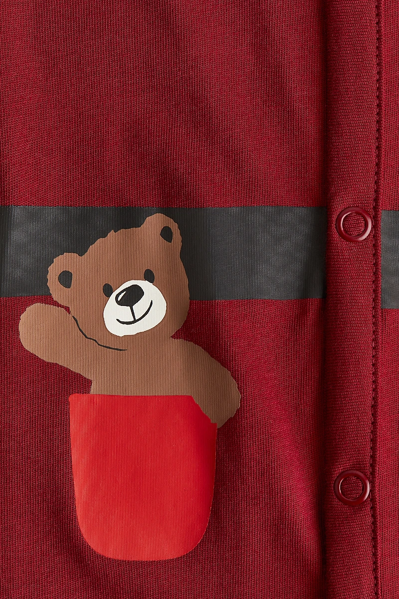 Patterned Pajama Jumpsuit