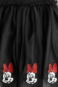 Printed Tulle-Skirt Dress