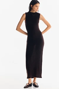 Robe maxi à effet drapé