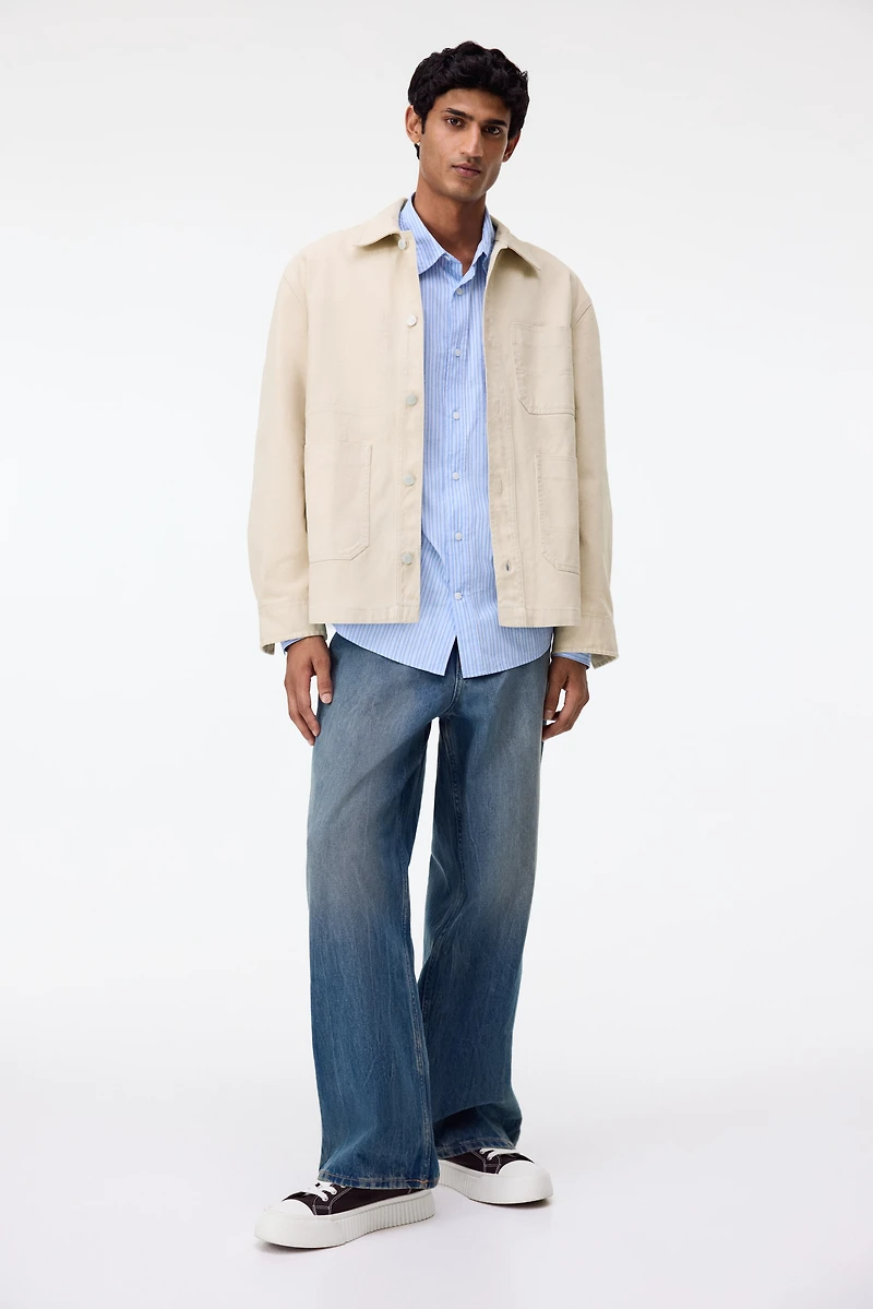 Loose-Fit Utility Overshirt