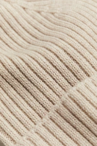 Wool-knit beanie