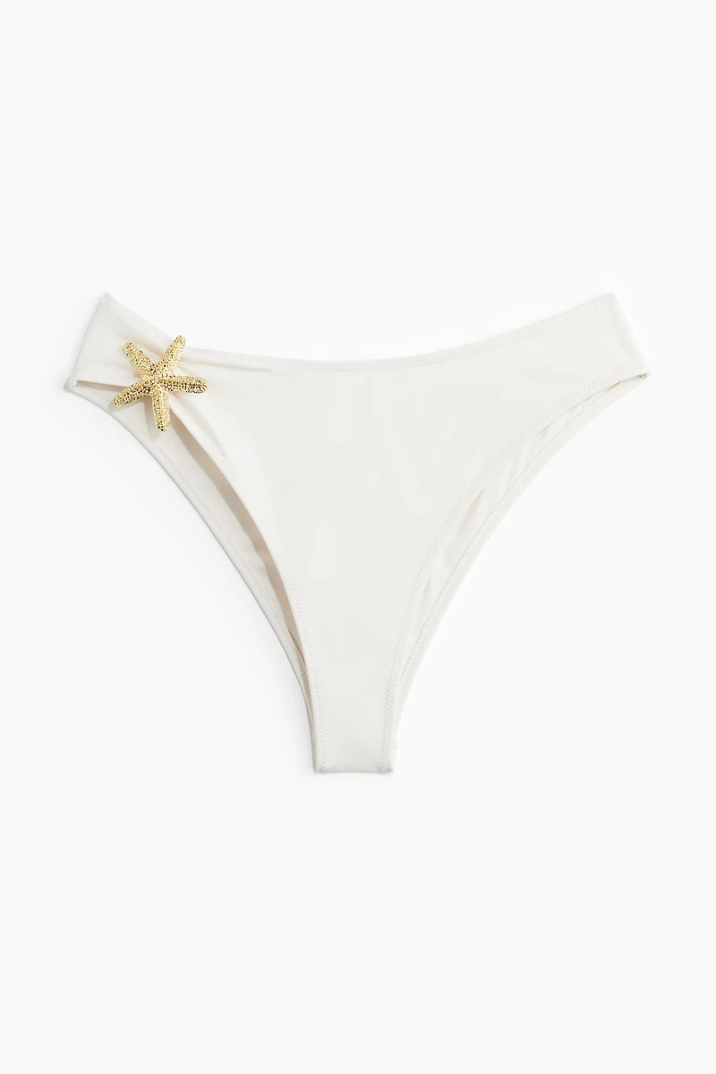 Starfish-Detail Brazilian Bikini Bottoms