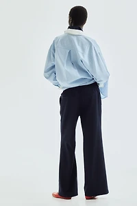 Creased Pants with Drawstring