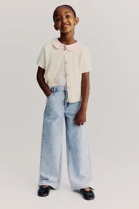 Picot-Trimmed Cotton Top