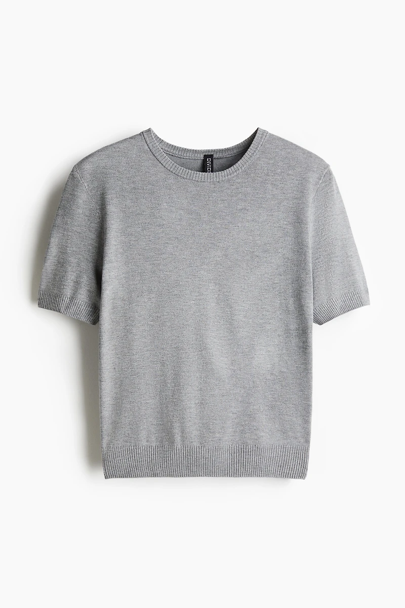 Fine-Knit T-Shirt