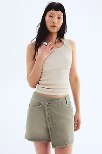 Denim Wrap Skirt