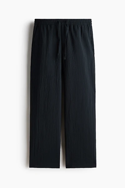 Relaxed-Fit Textured Pants