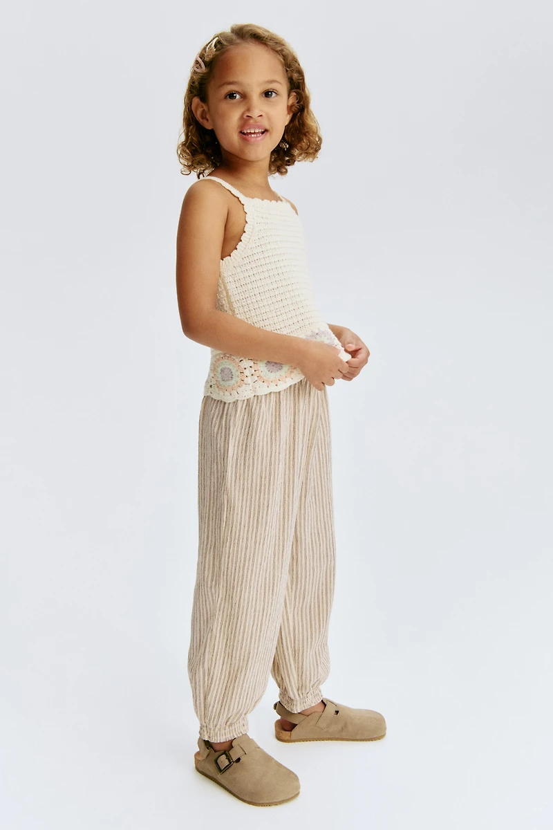 Pantalon en jersey texturé