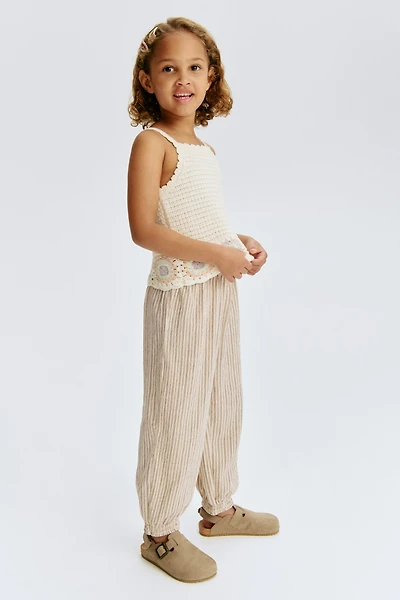 Pantalon en jersey texturé