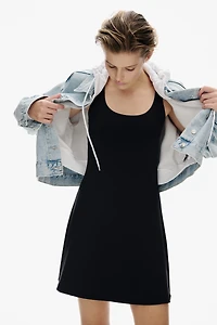 Sleeveless Microfiber Dress