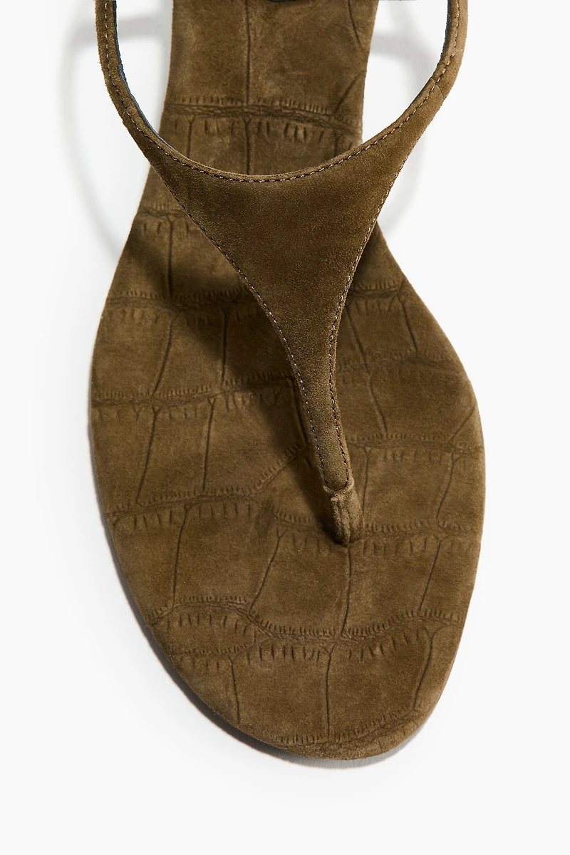 Heeled Suede Sandals