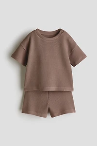 2-piece Waffled Cotton Set
