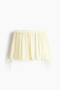 Drawstring-Detail Balloon-Leg Shorts