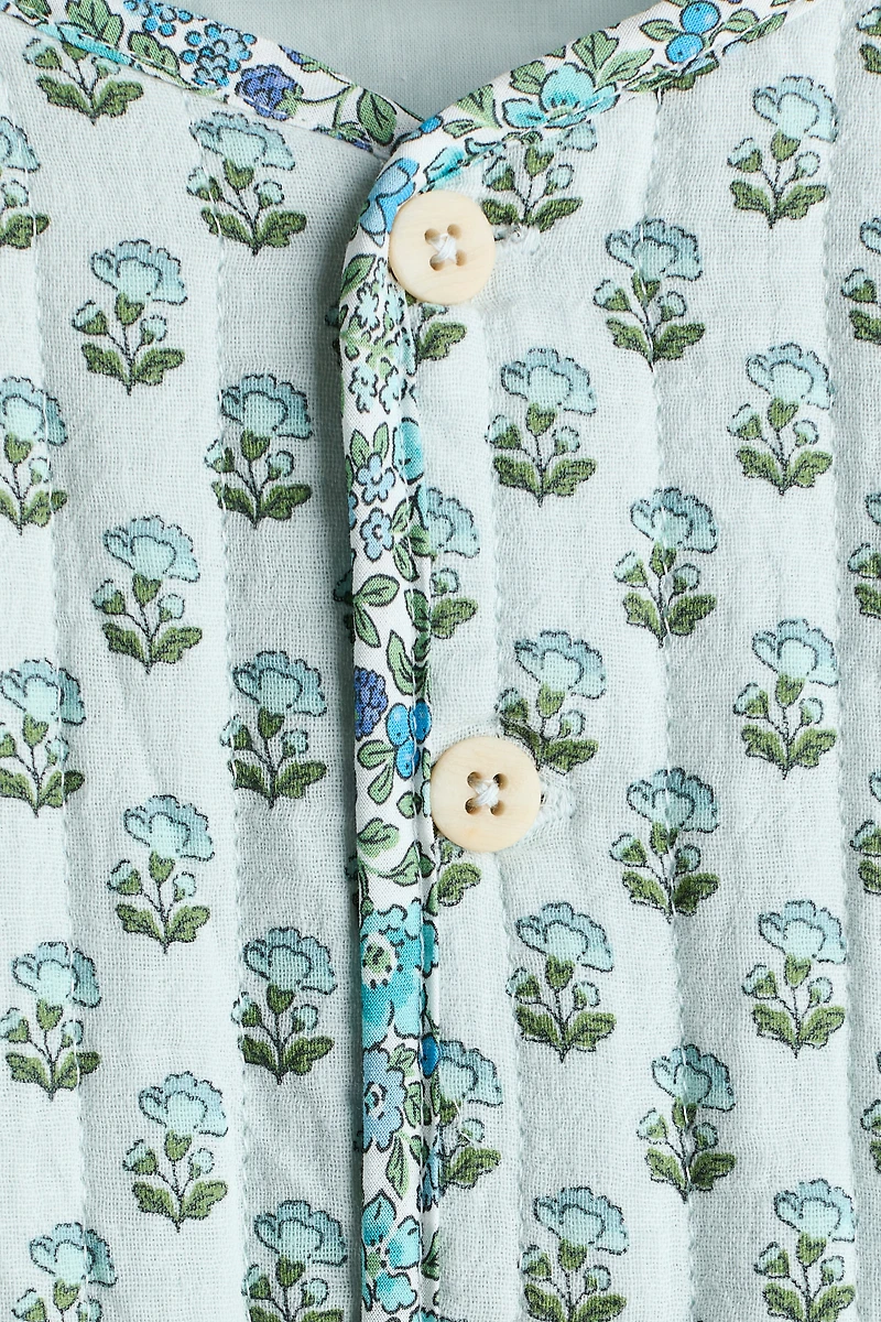 Veste matelassée avec imprimé patchwork