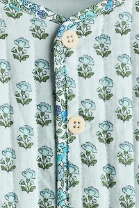 Veste matelassée avec imprimé patchwork