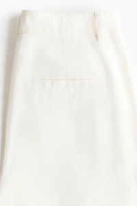 Wide Belted Twill Pants