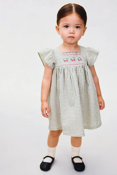 Robe empire en coton
