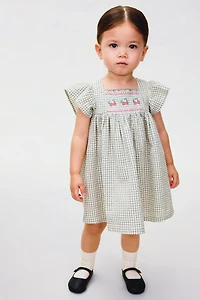 Robe empire en coton