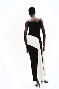 Panel-Detail Strappy Dress