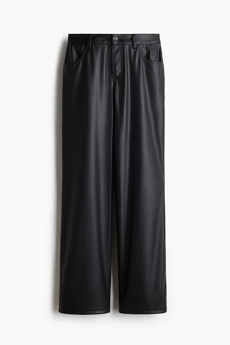 Straight Coated Pants