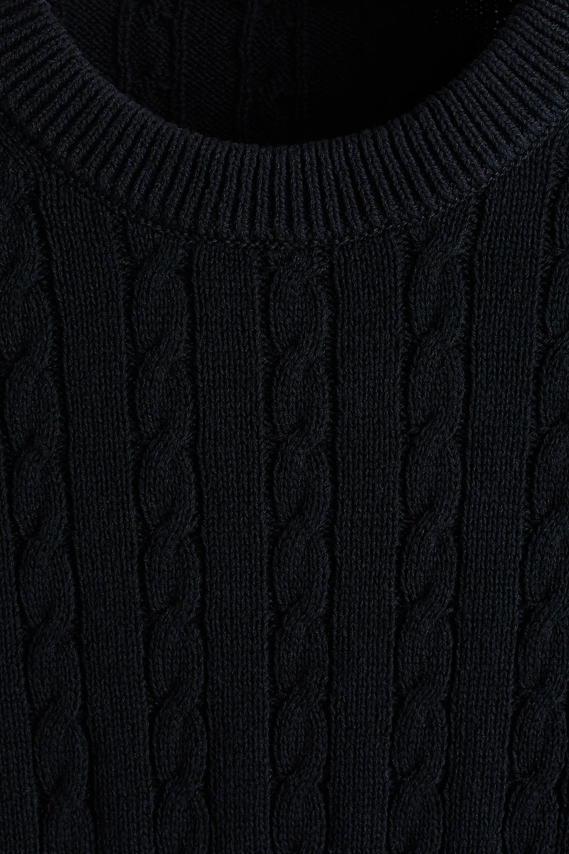 Regular-Fit Cable-Knit Sweater