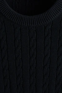 Regular-Fit Cable-Knit Sweater