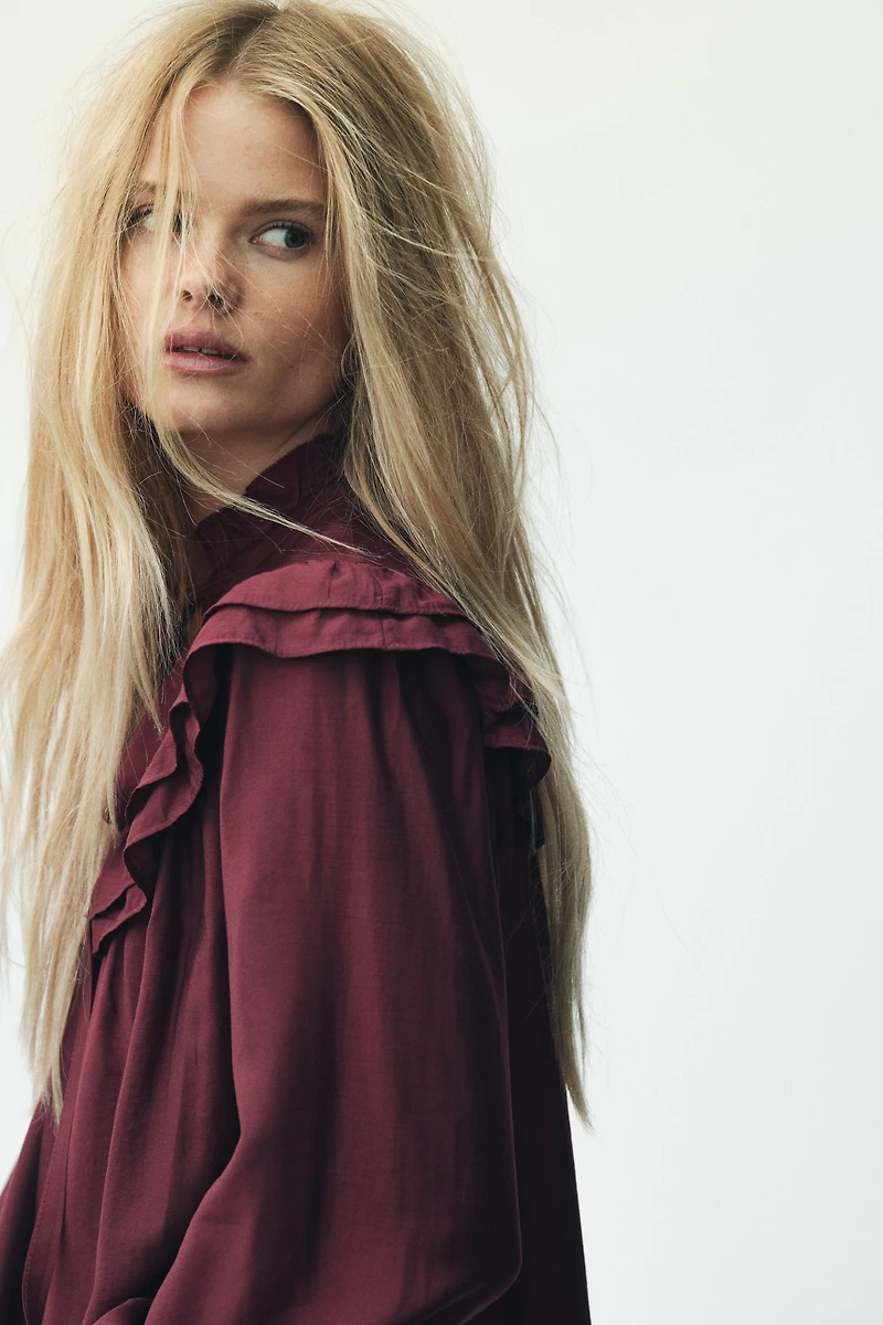 Ruffle-Trimmed Dress