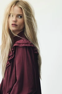 Ruffle-Trimmed Dress