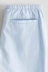 Linen-Blend Pants