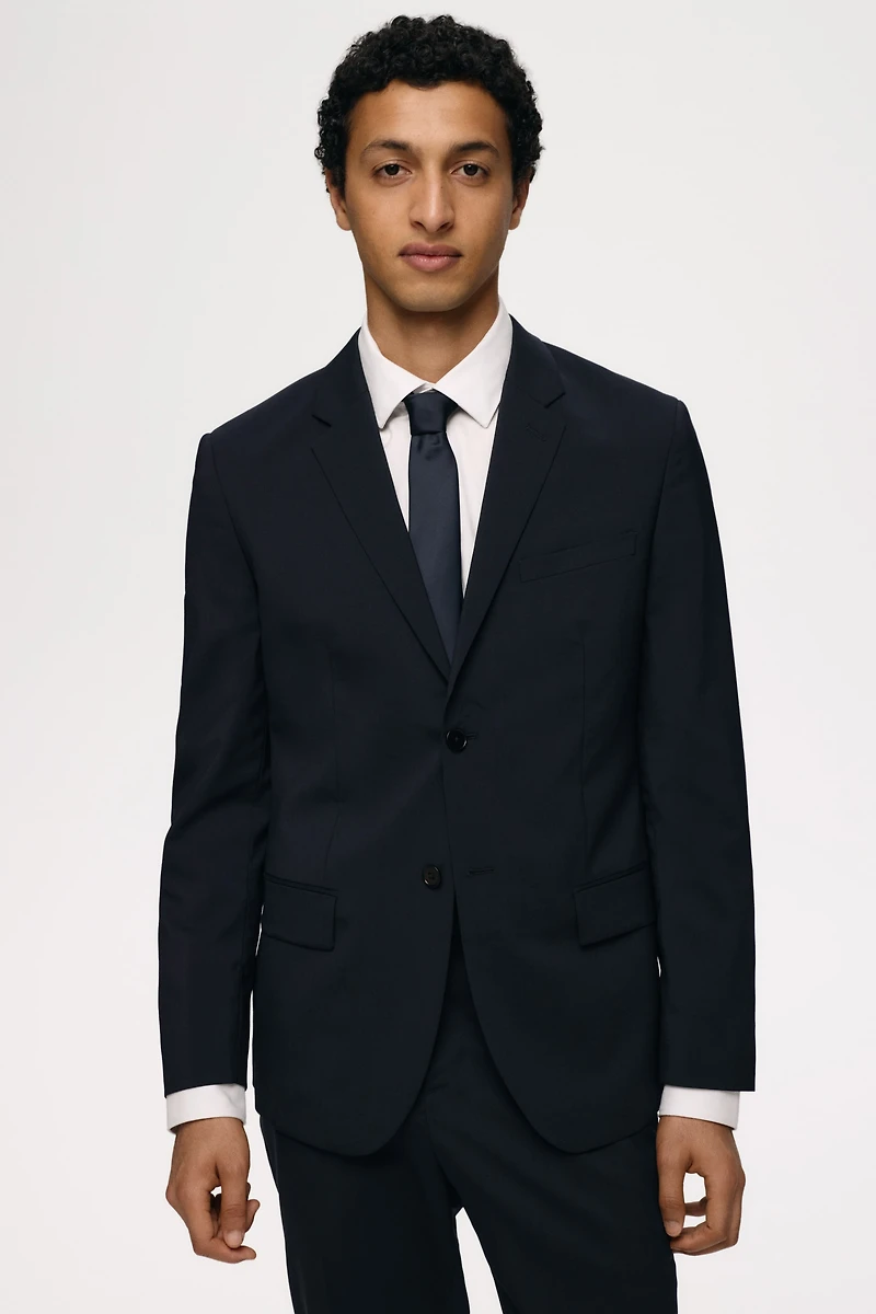 Slim Fit Wool-Blend Jacket