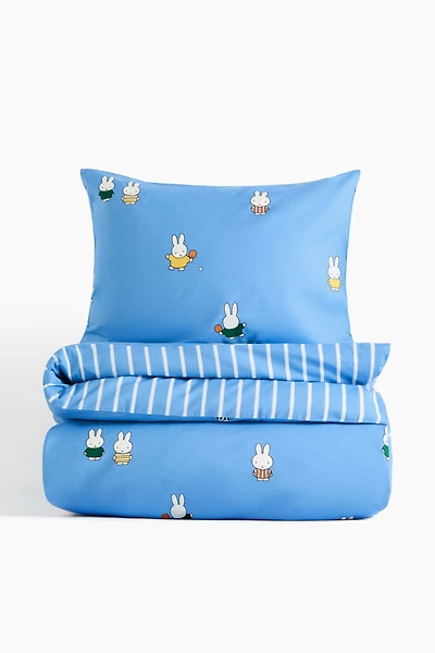 Printed Twin Duvet Cover Set
