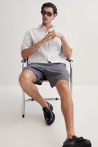 Relaxed-Fit Linen-Blend Shorts