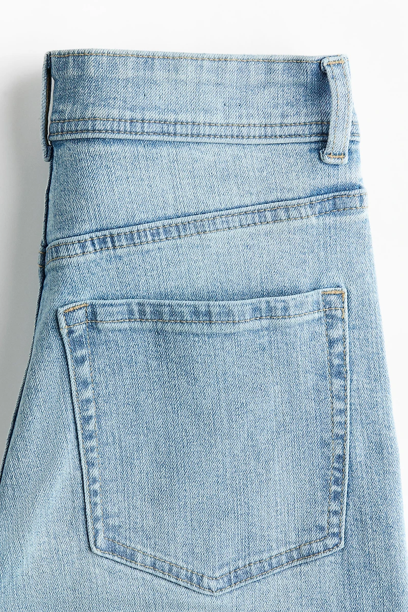 Wide High Waist Ankle Jeans