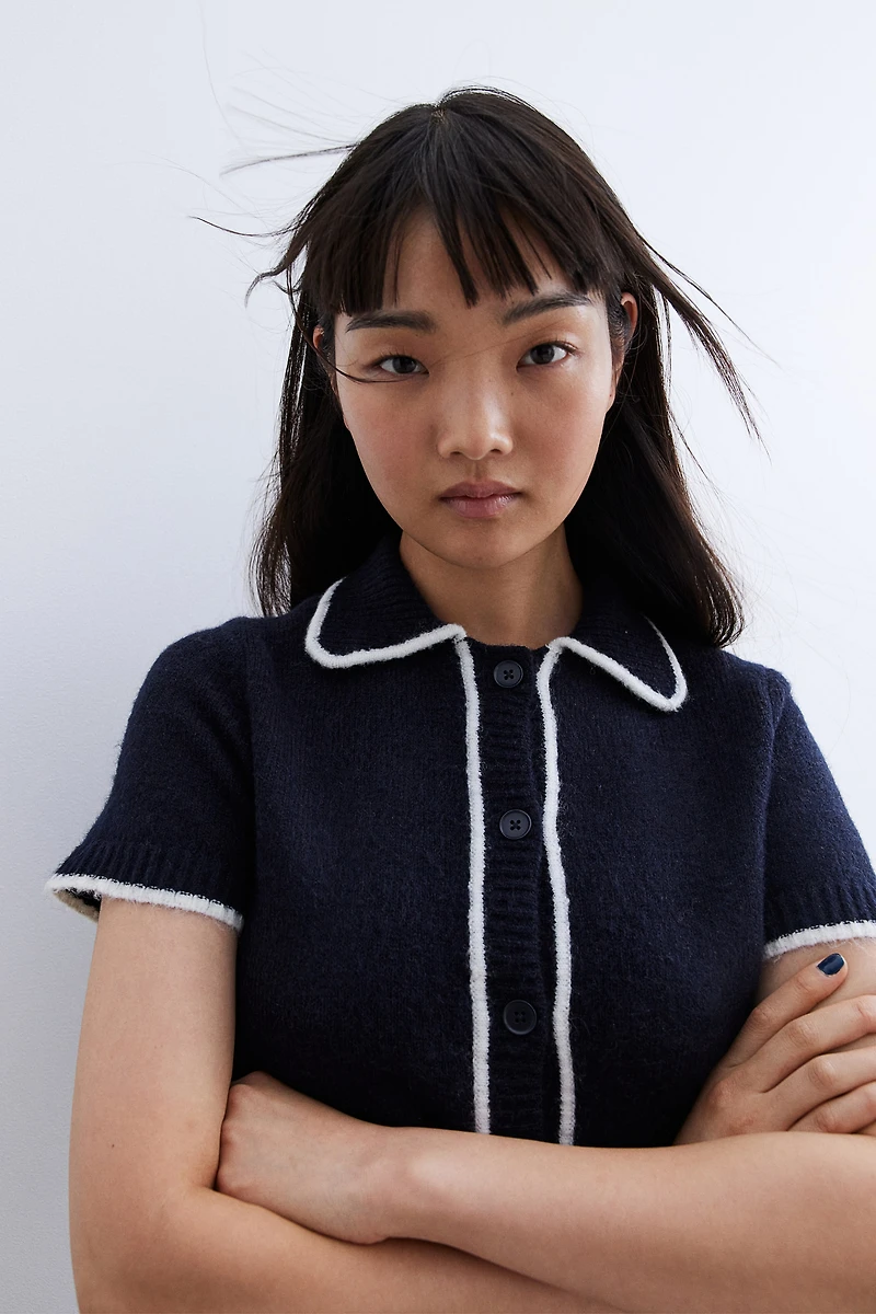 Short-Sleeved Cardigan