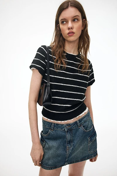 Fine-Knit T-Shirt