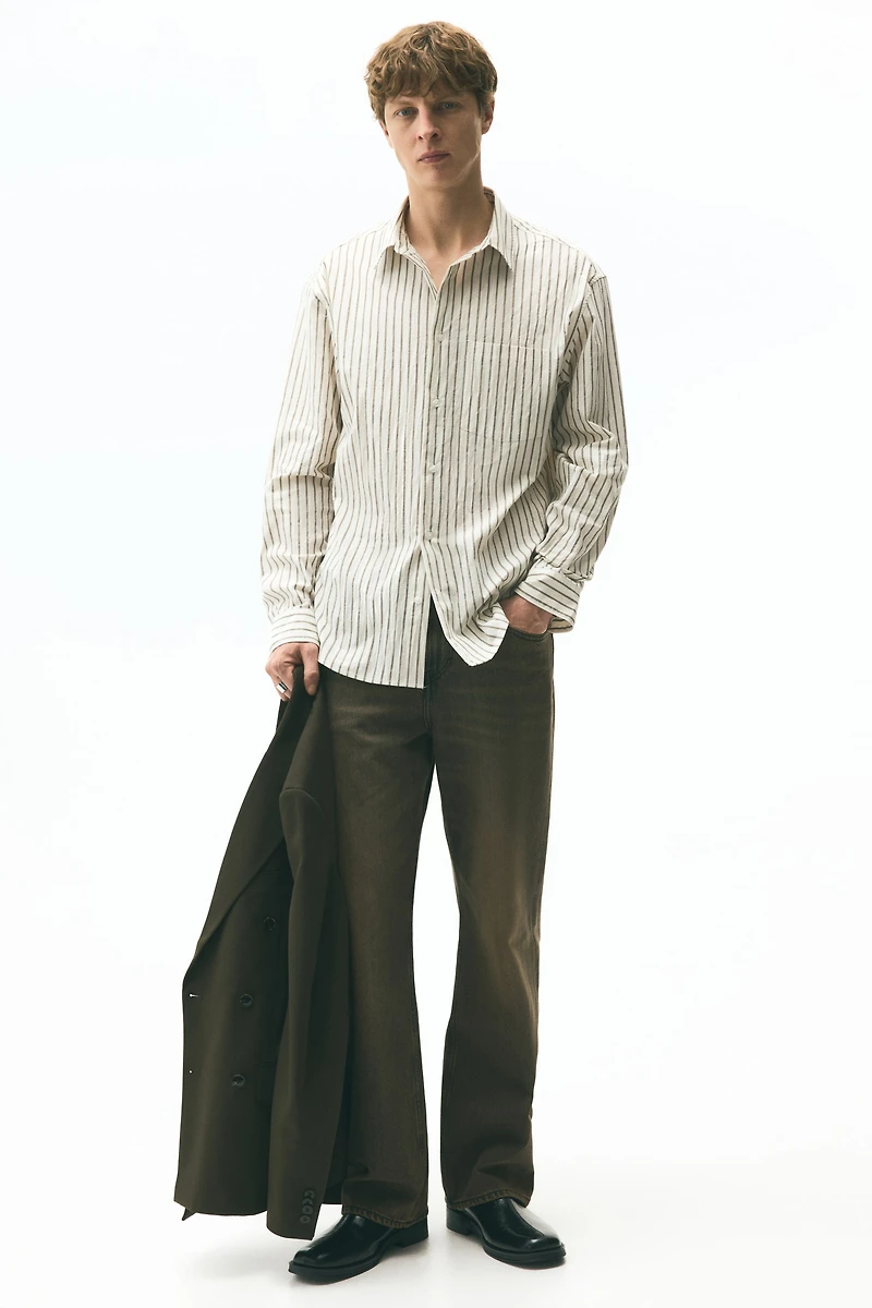 Chemise décontractée en popeline