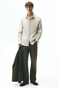 Chemise décontractée en popeline