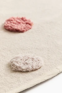 Cotton Rug with Tufted Dots