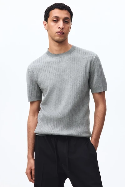 Slim-Fit Knit T-Shirt