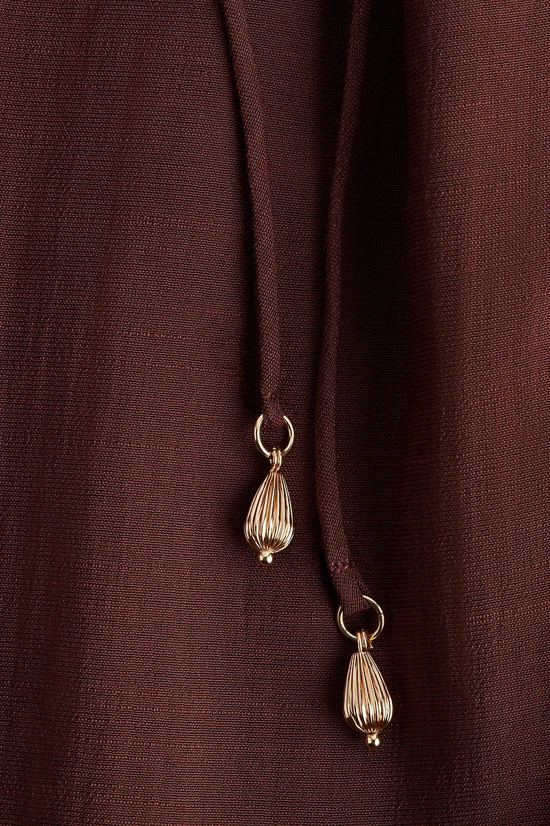 Robe chemisier avec col lavallière