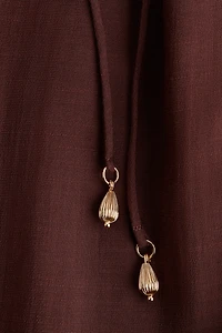 Robe chemisier avec col lavallière