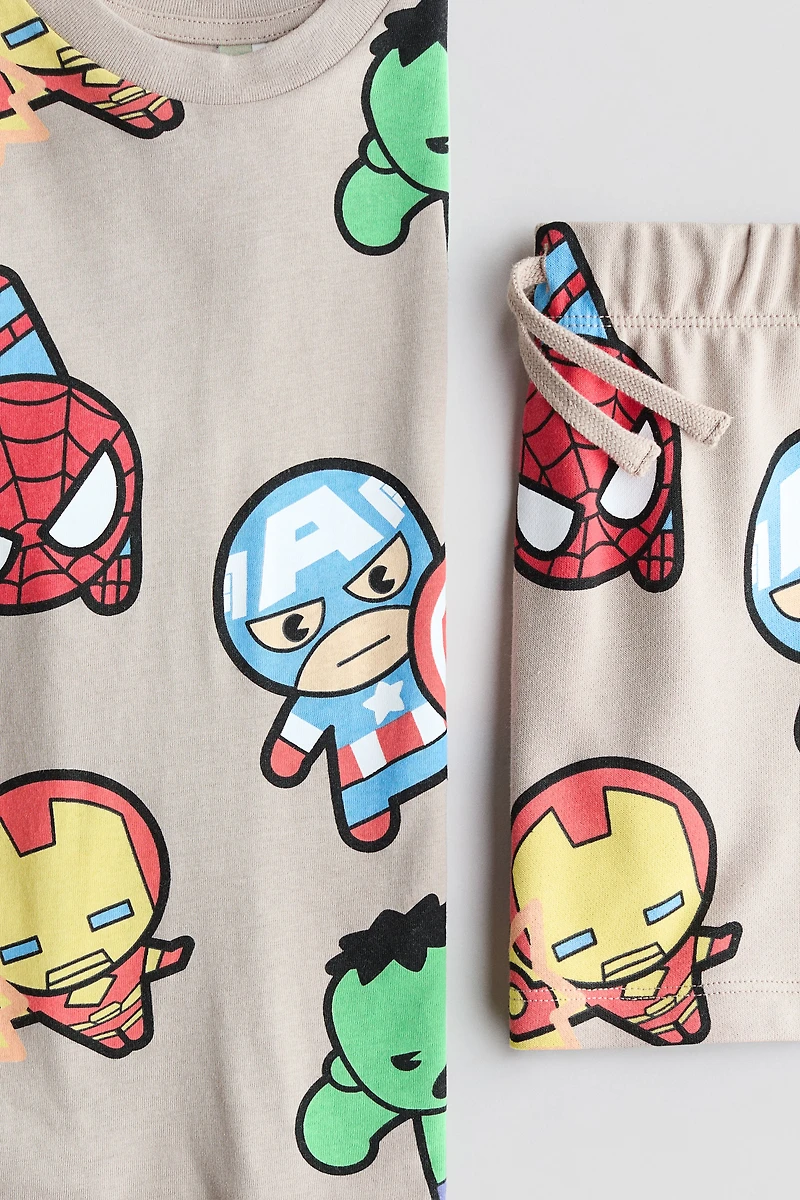 2-Piece Printed Jersey Set