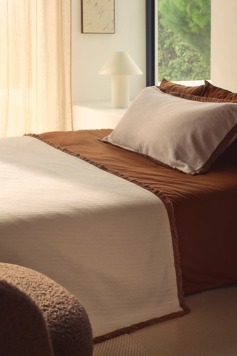 Fringe-Trimmed Bedspread