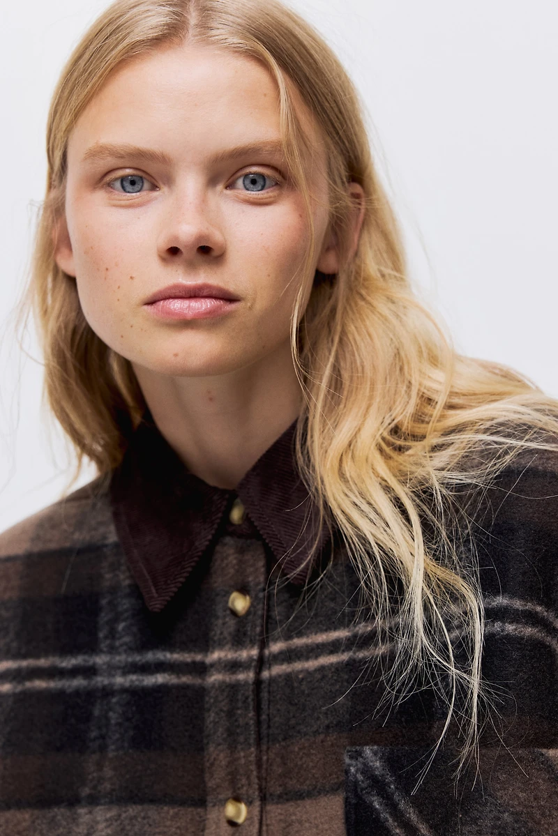 Veste-chemise doublée de polar