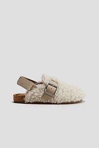 Teddy Fleece Mules