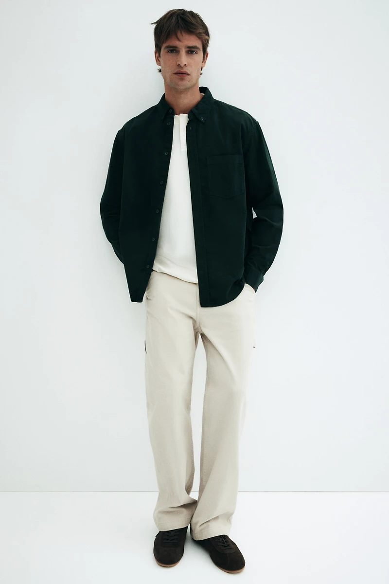 Regular-Fit Corduroy Shirt