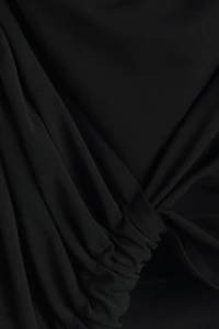Haut à dos nu avec panneau drapé